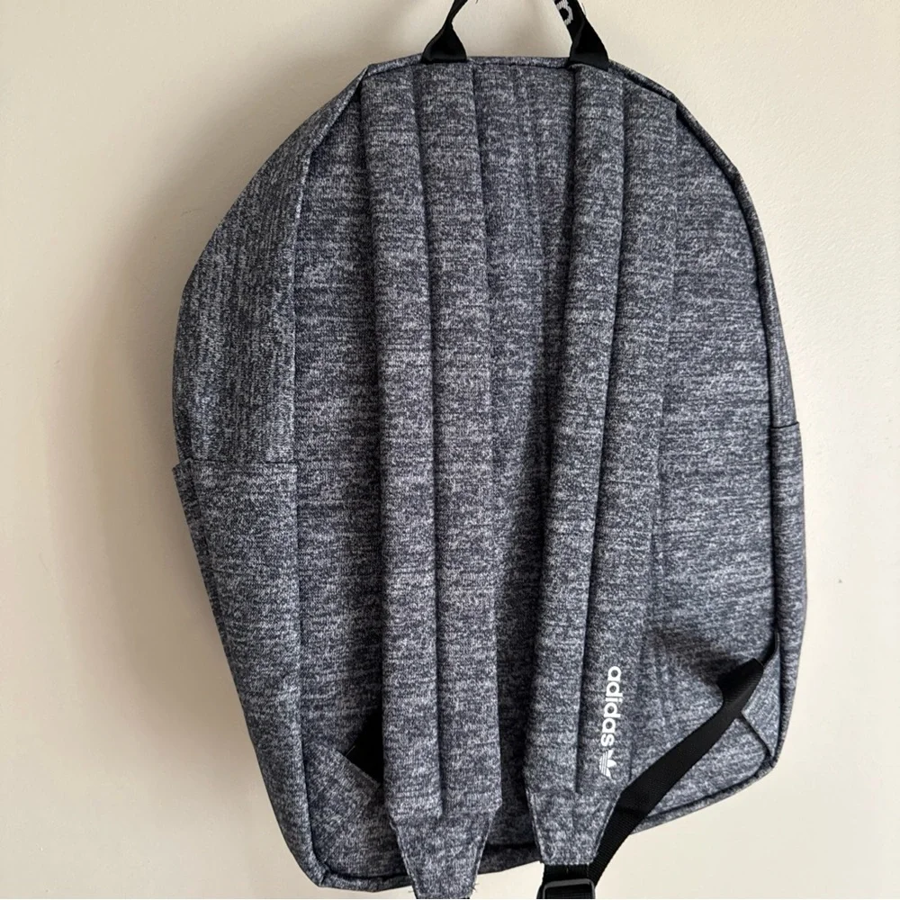 NEW ADIDAS ORIGINALS TREFOIL POCKET BACKPACK #CL5495 GREY WHITE Unisex